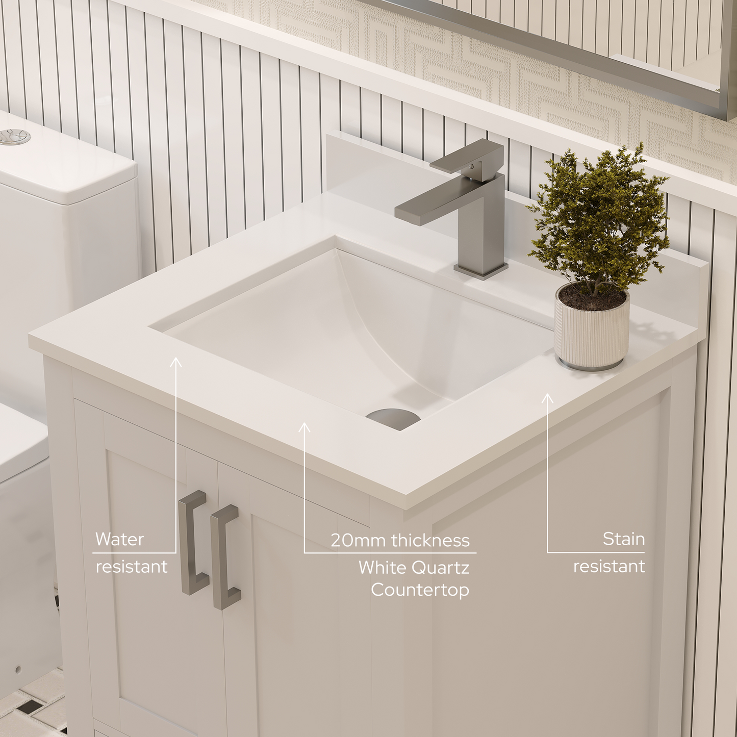 Rooh Bathroom Vanity 24 "