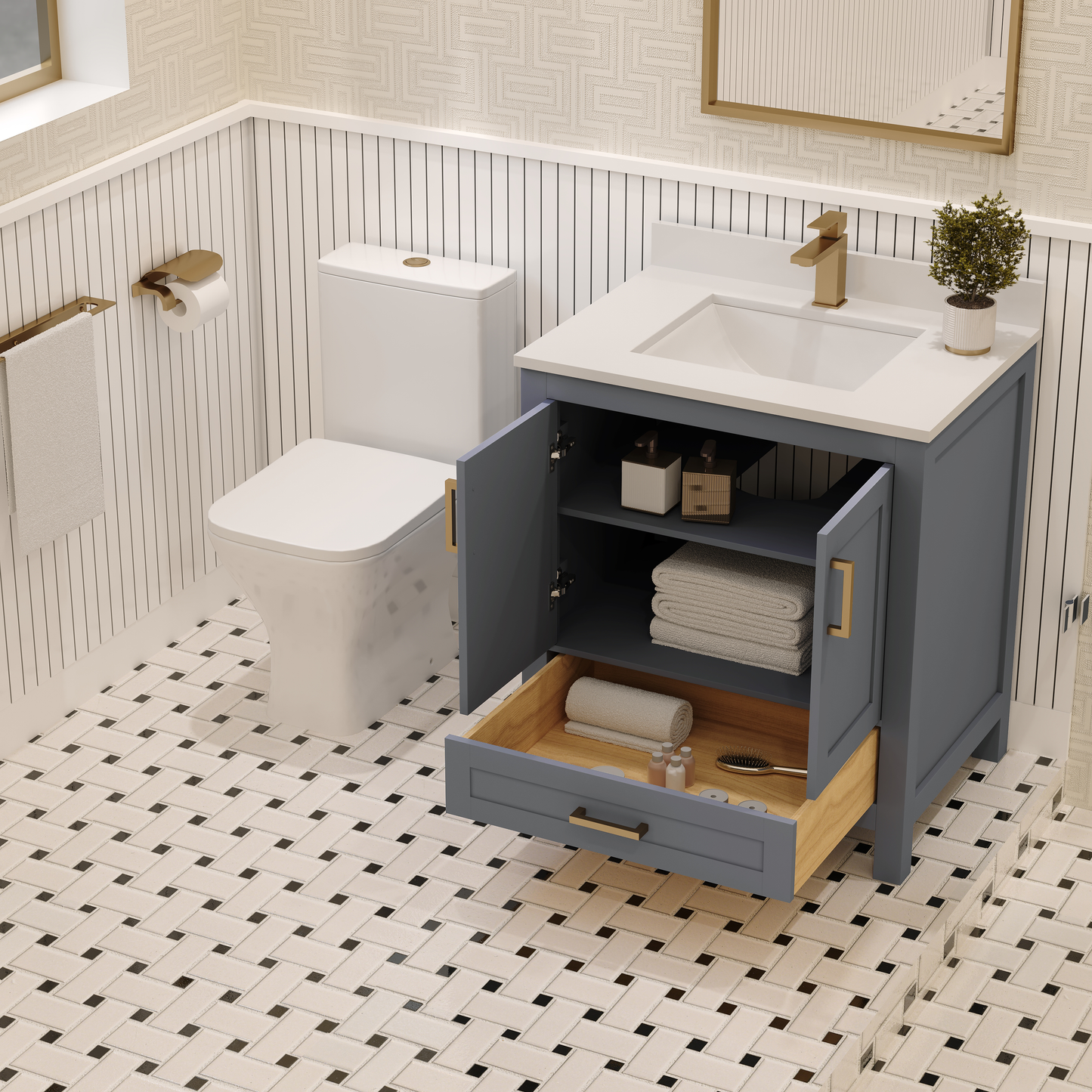 Rooh Bathroom Vanity 30"