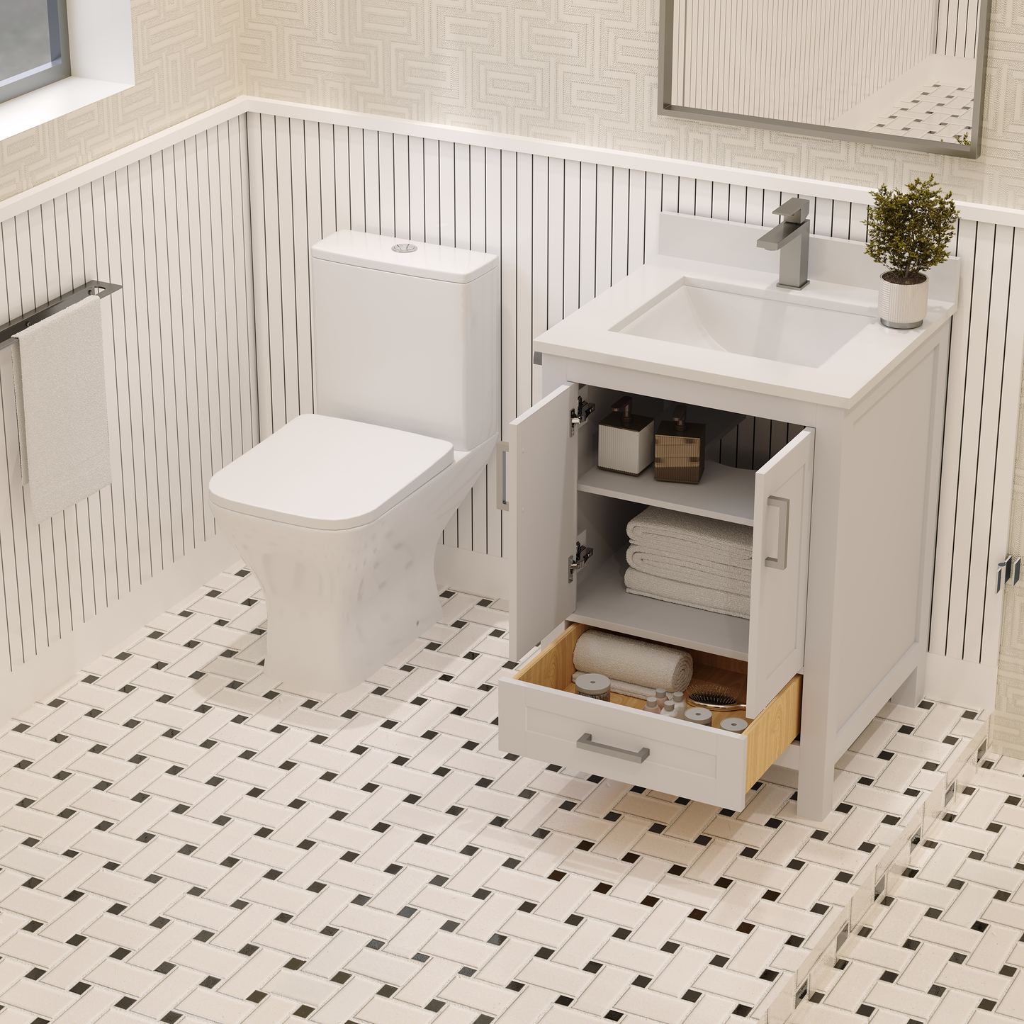 Rooh Bathroom Vanity 24 "