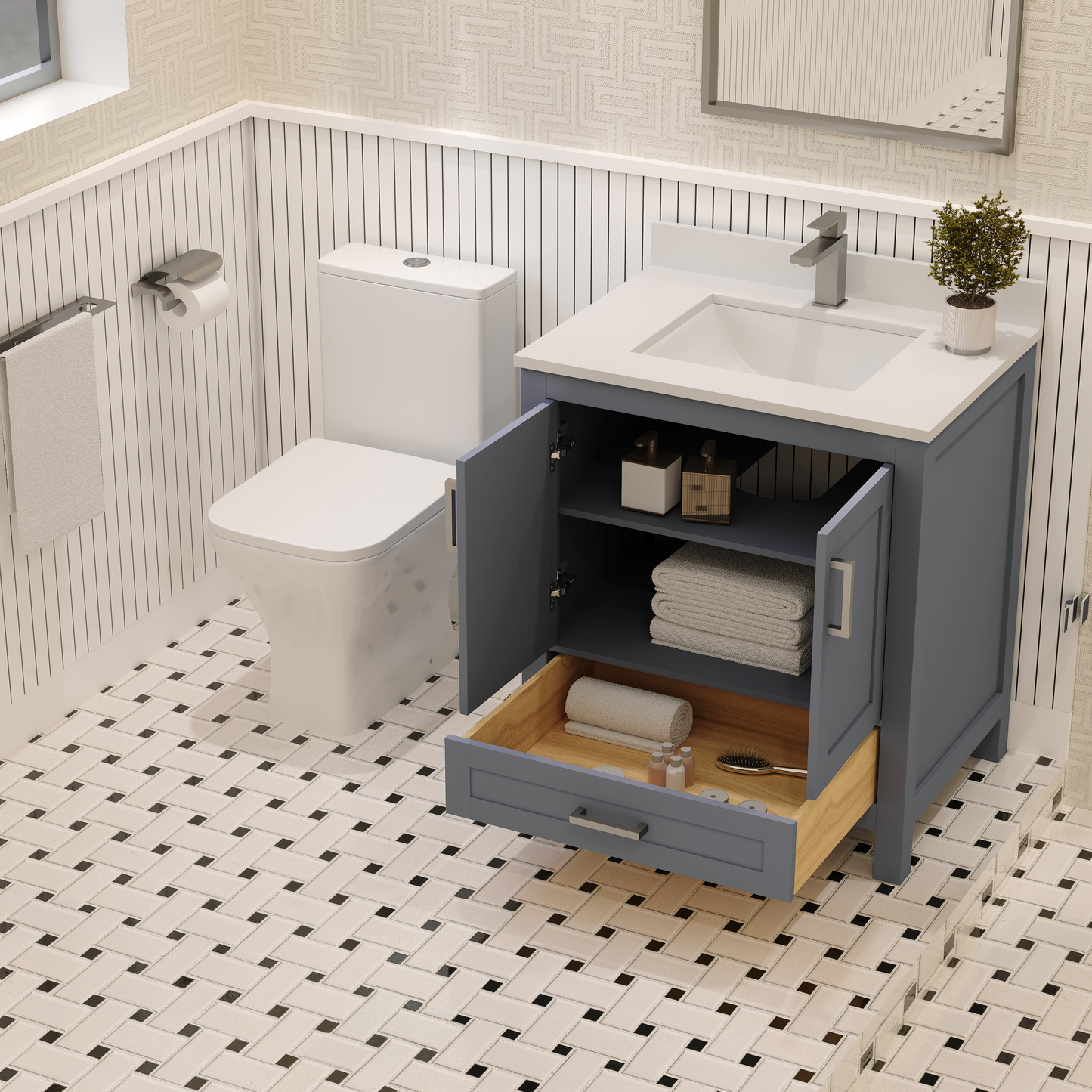Rooh Bathroom Vanity 30"