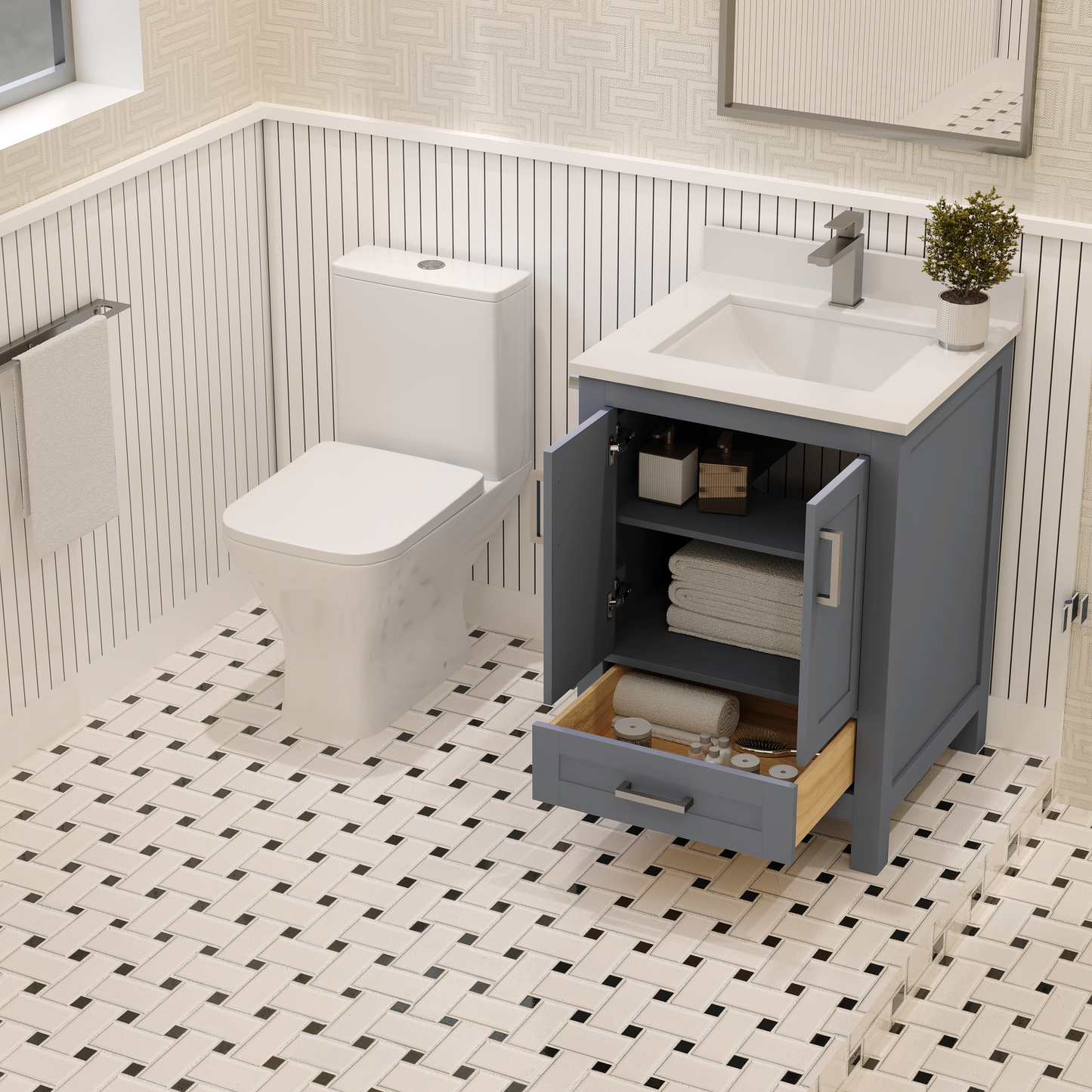 Rooh Bathroom Vanity 24 "