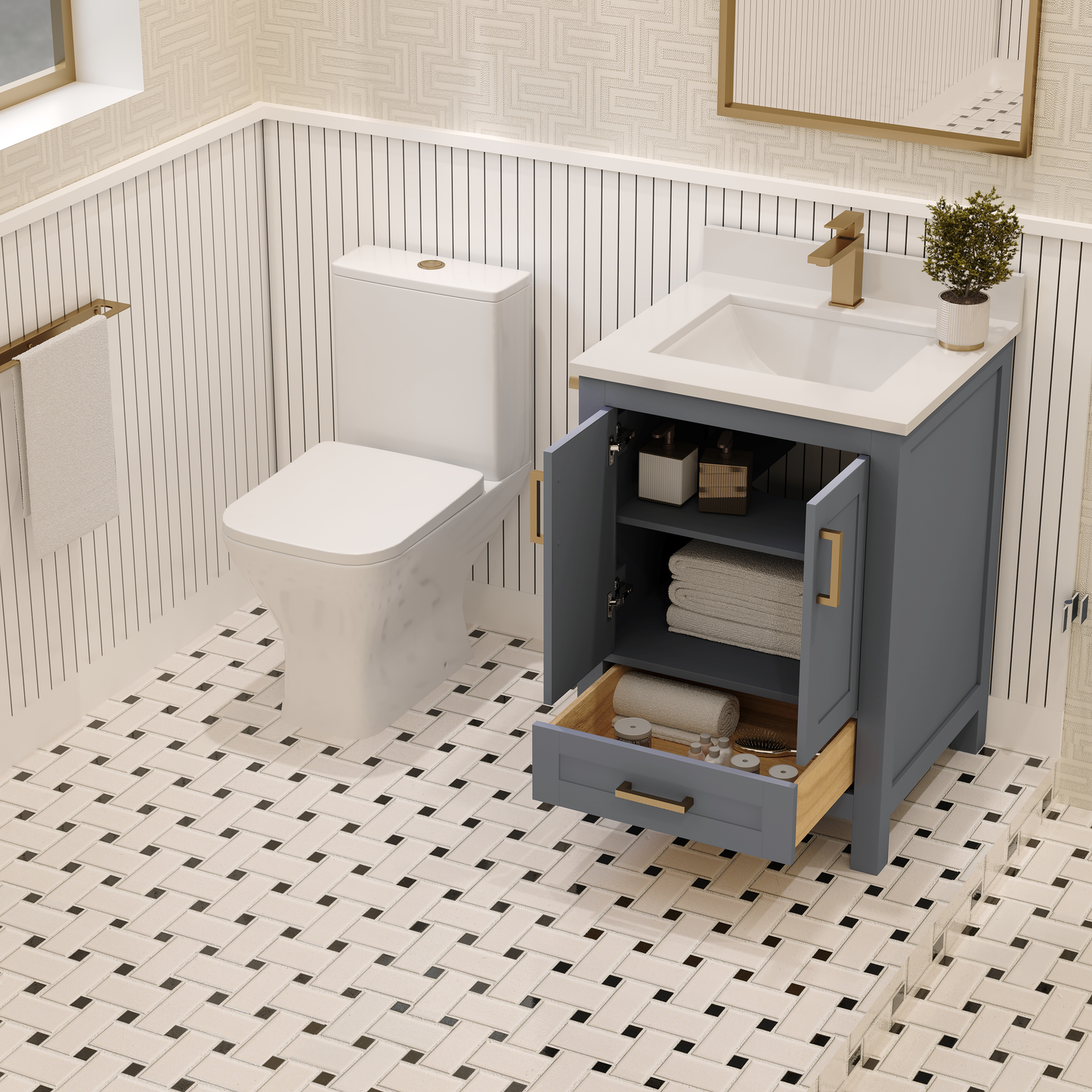 Rooh Bathroom Vanity 24 "
