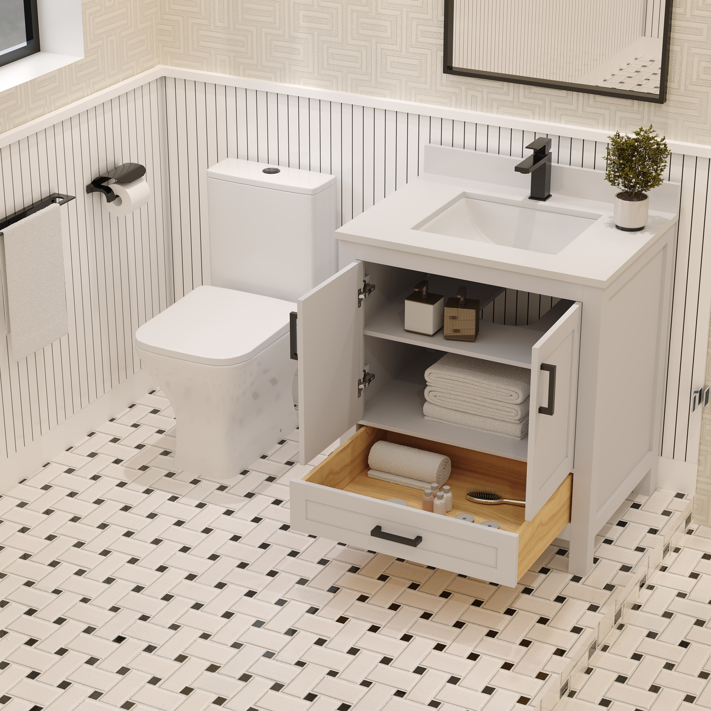 Rooh Bathroom Vanity 30"