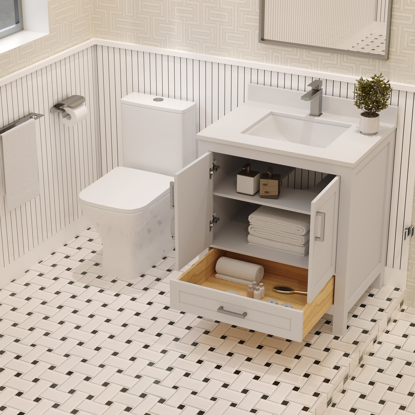 Rooh Bathroom Vanity 30"