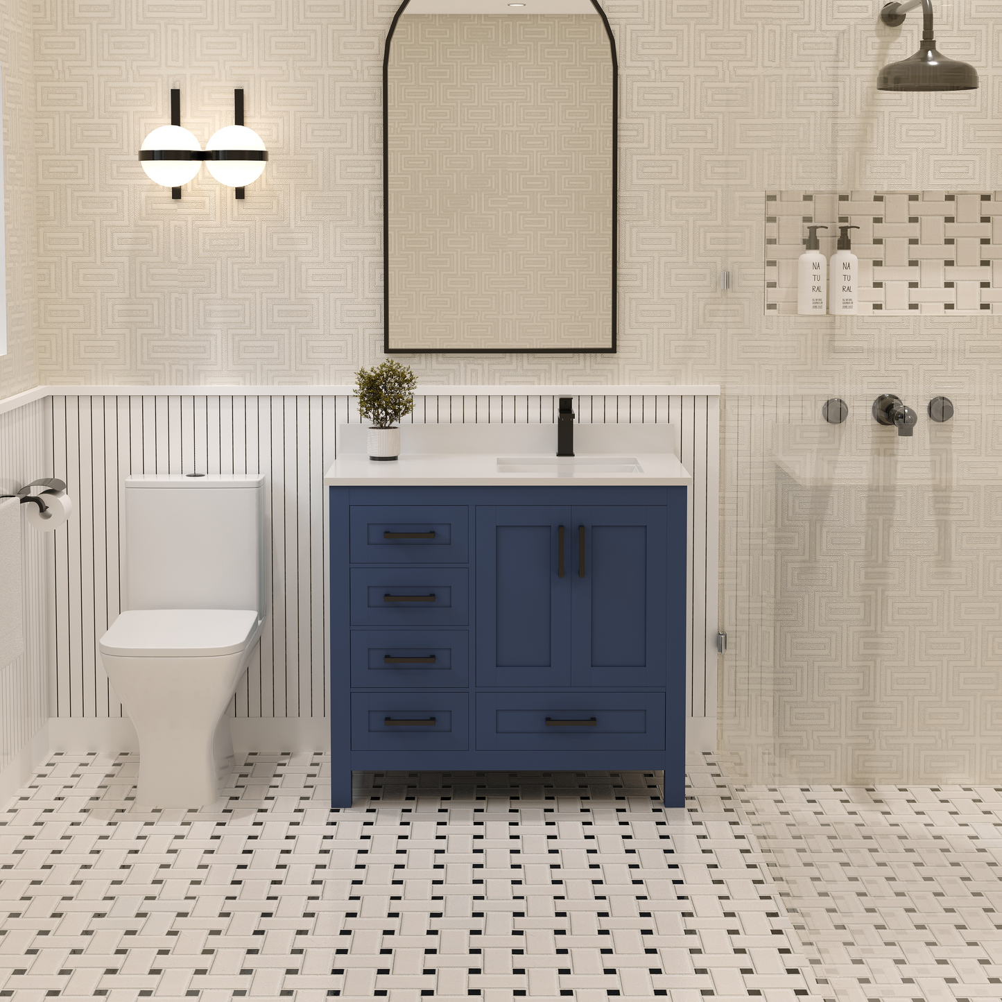 Rooh Bathroom Vanity 36" Right