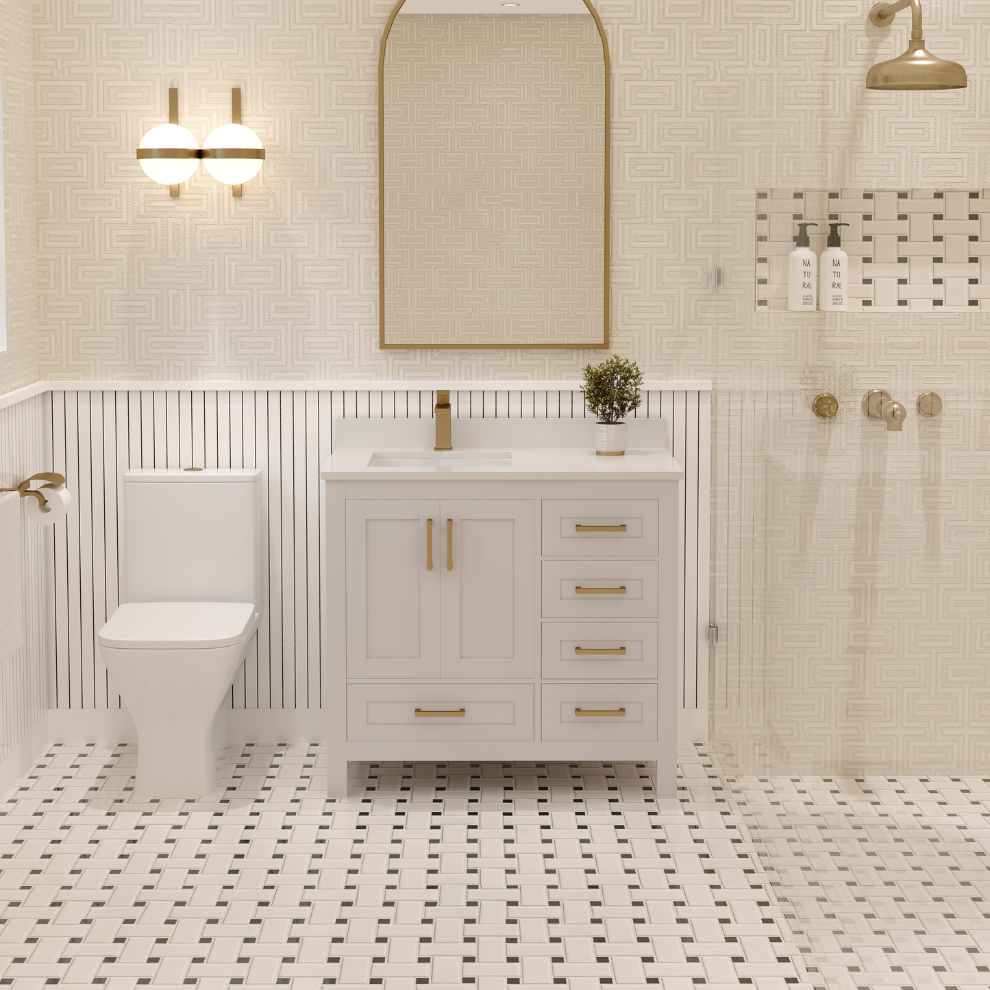 Rooh Bathroom Vanity 36" Left