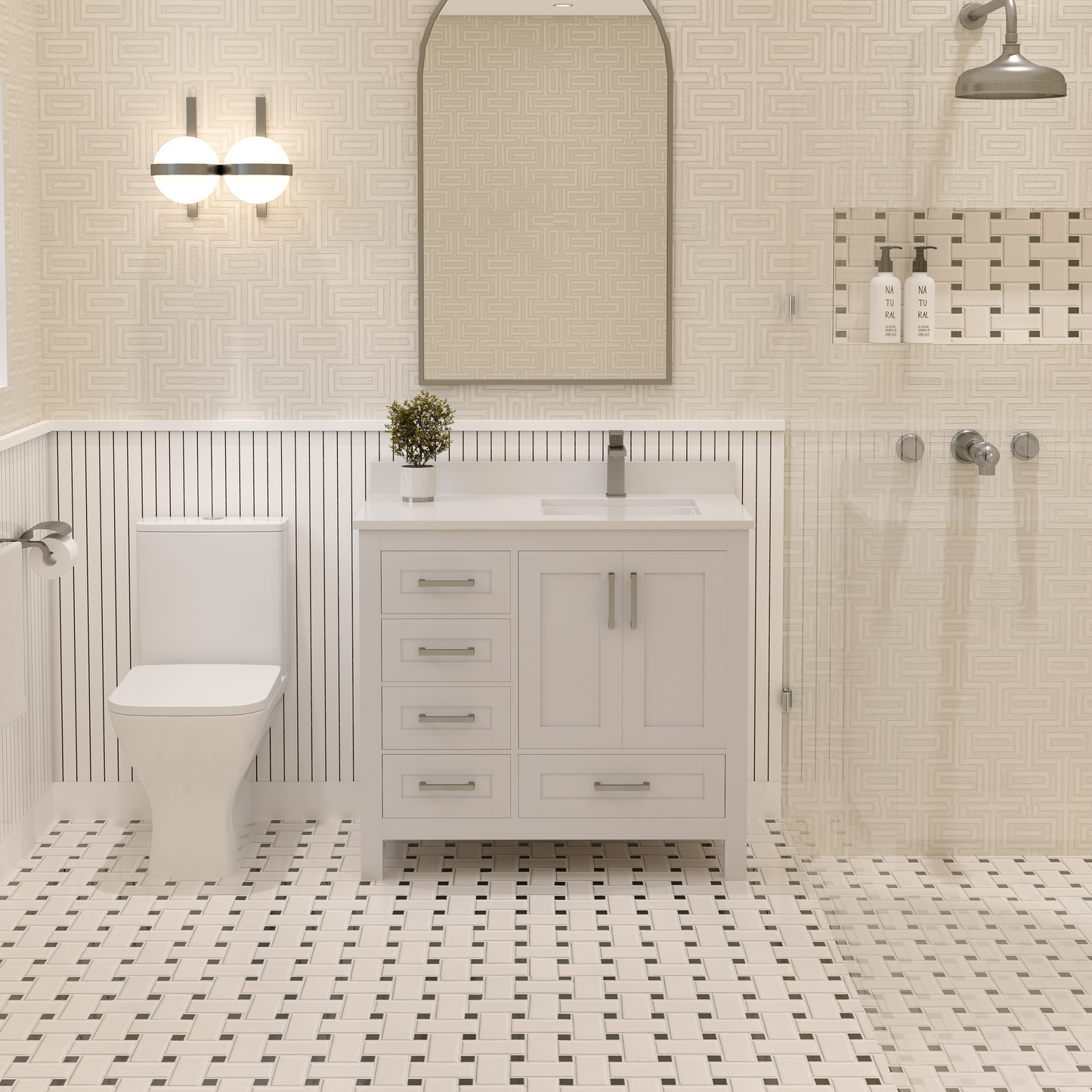 Rooh Bathroom Vanity 36" Right