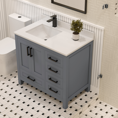 Rooh Bathroom Vanity 36" Left