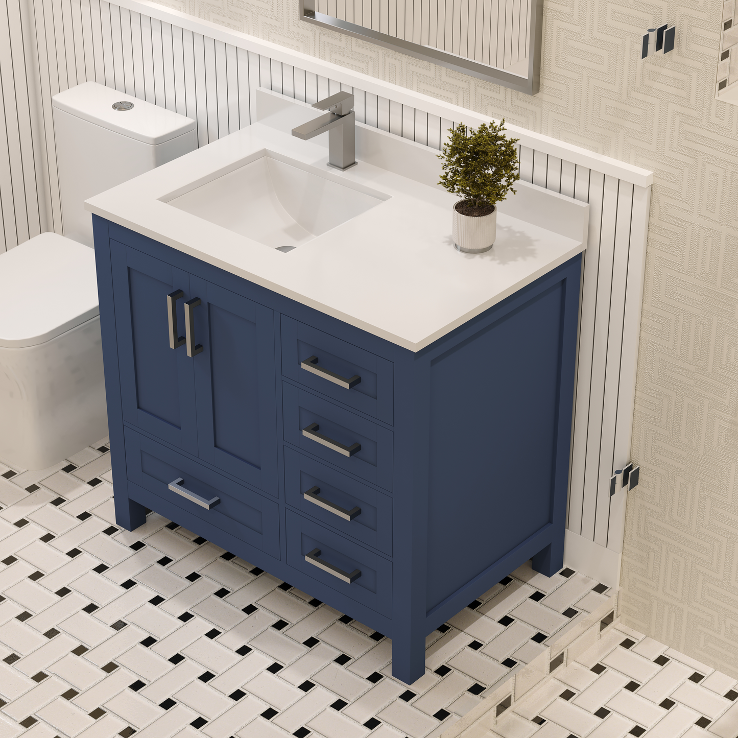 Rooh Bathroom Vanity 36" Left