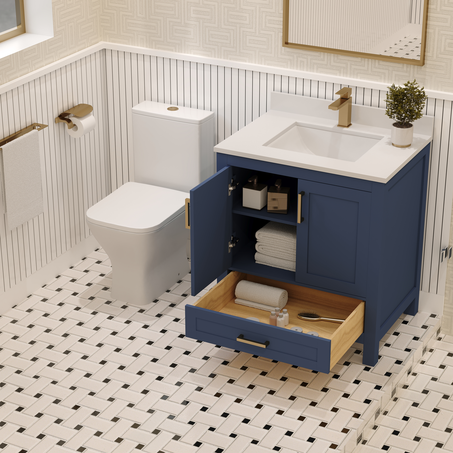Rooh Bathroom Vanity 30"