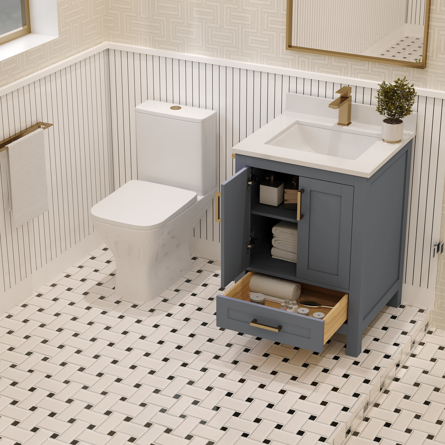 Rooh Bathroom Vanity 24 "