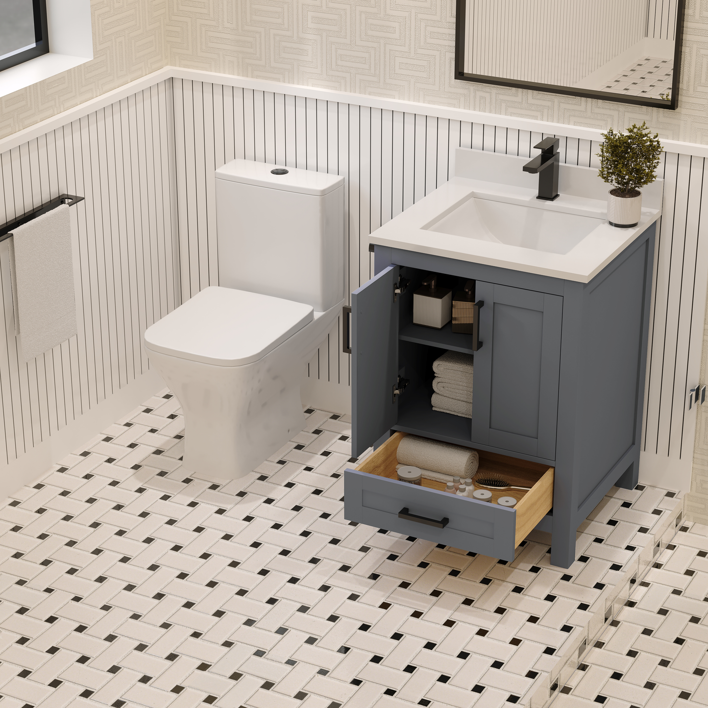 Rooh Bathroom Vanity 24 "