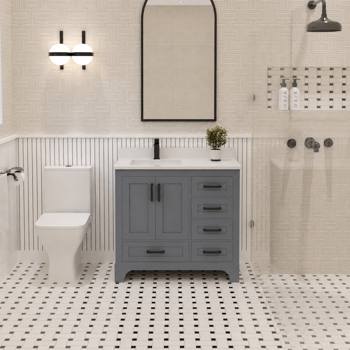 Maya Bathroom Vanity 36" Left