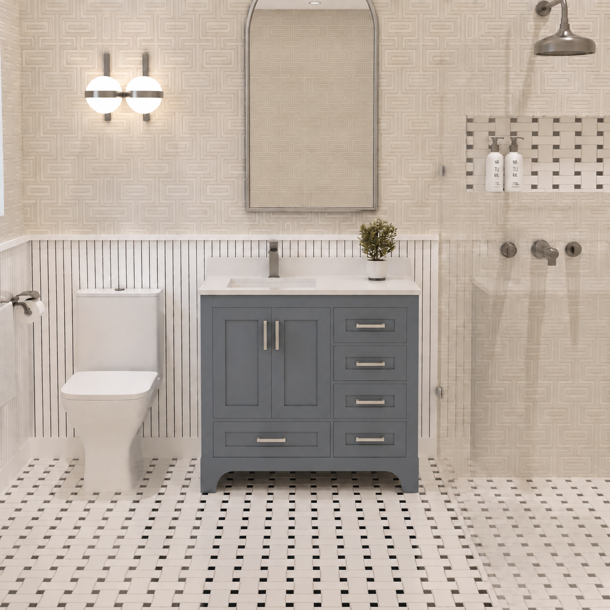 Maya Bathroom Vanity 36" Left