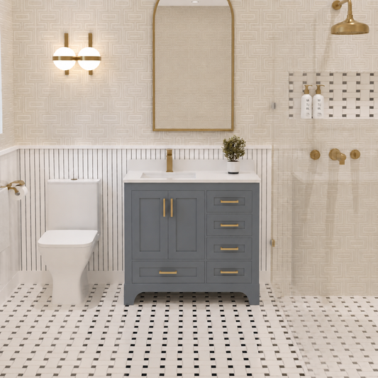Maya Bathroom Vanity 36" Left