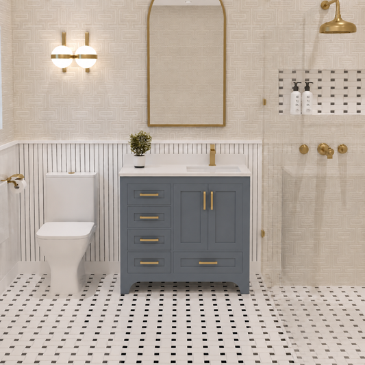 Maya Bathroom Vanity 36" Right