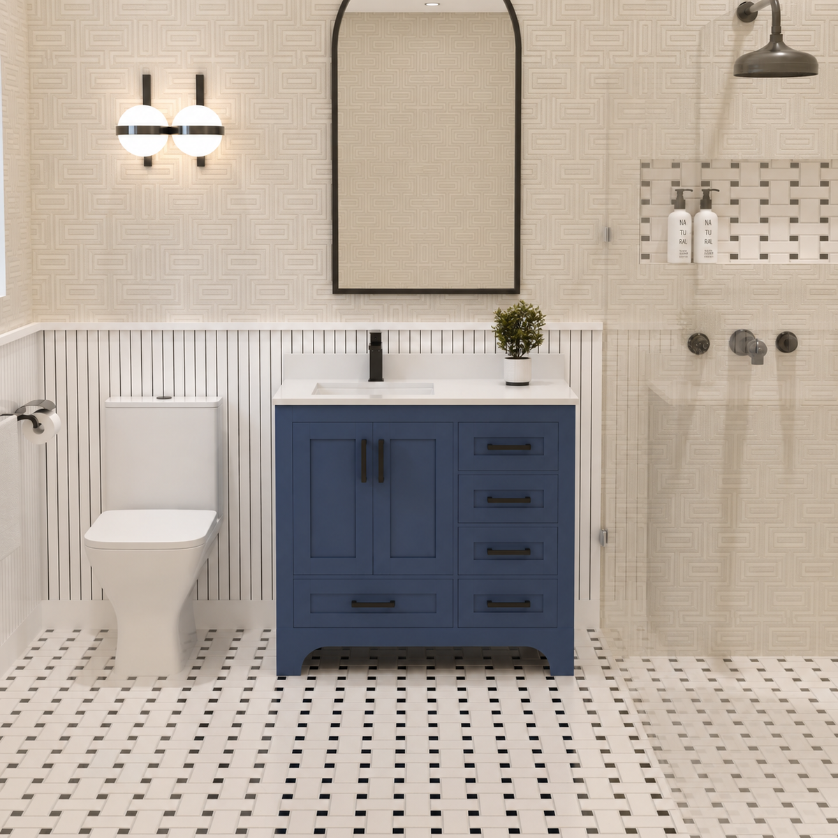 Maya Bathroom Vanity 36" Left