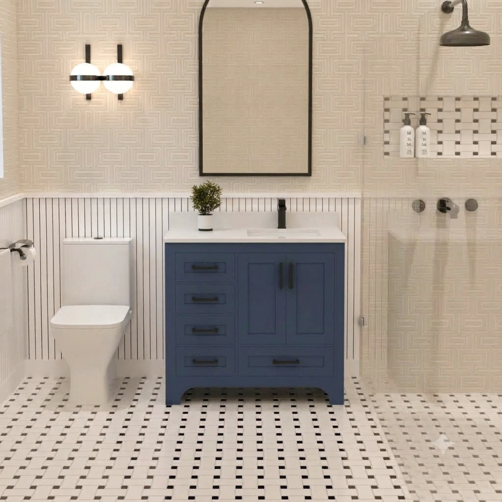 Maya Bathroom Vanity 36" Right