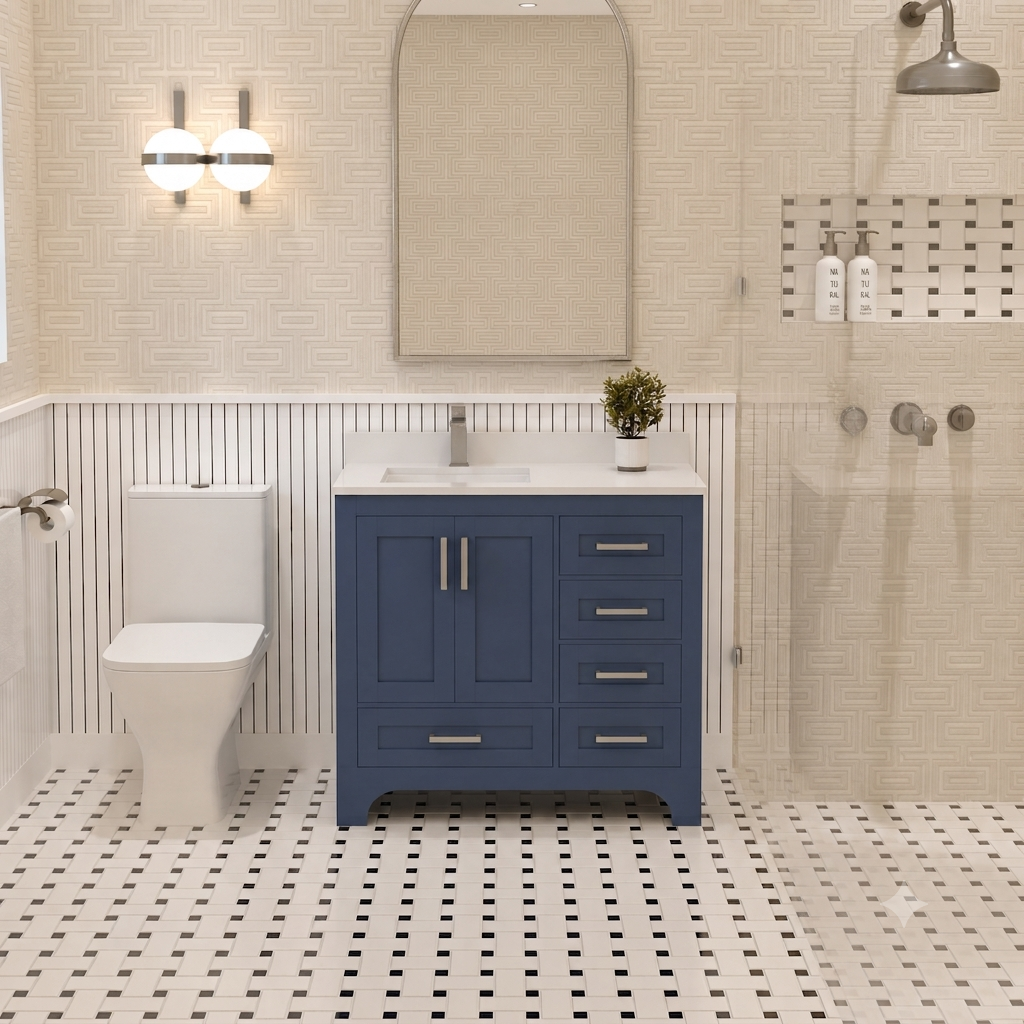 Maya Bathroom Vanity 36" Left