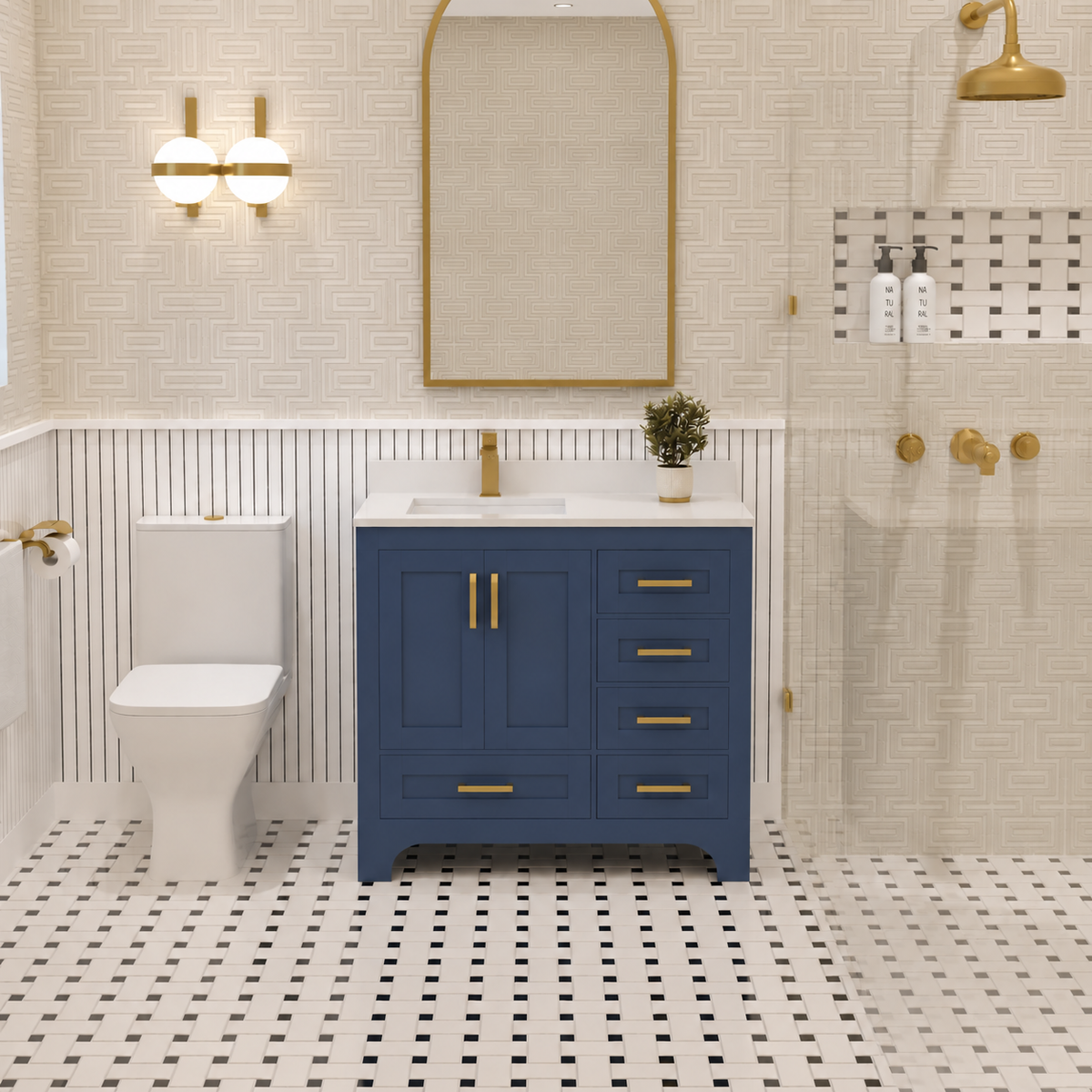 Maya Bathroom Vanity 36" Left