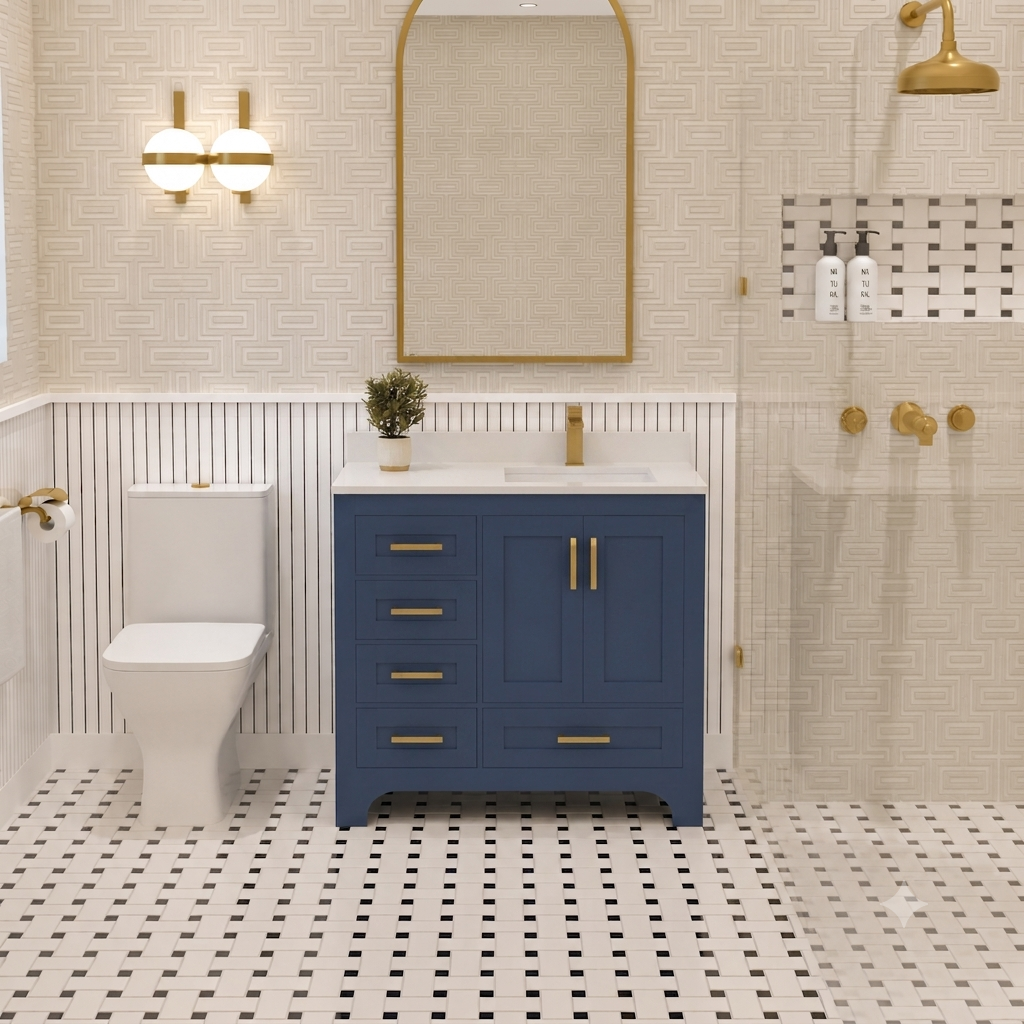 Maya Bathroom Vanity 36" Right