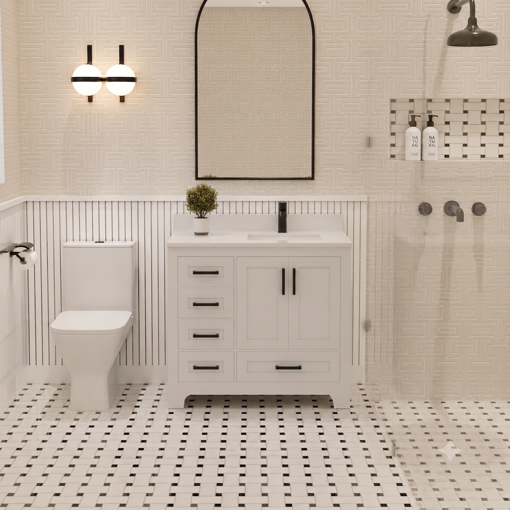 Maya Bathroom Vanity 36" Right