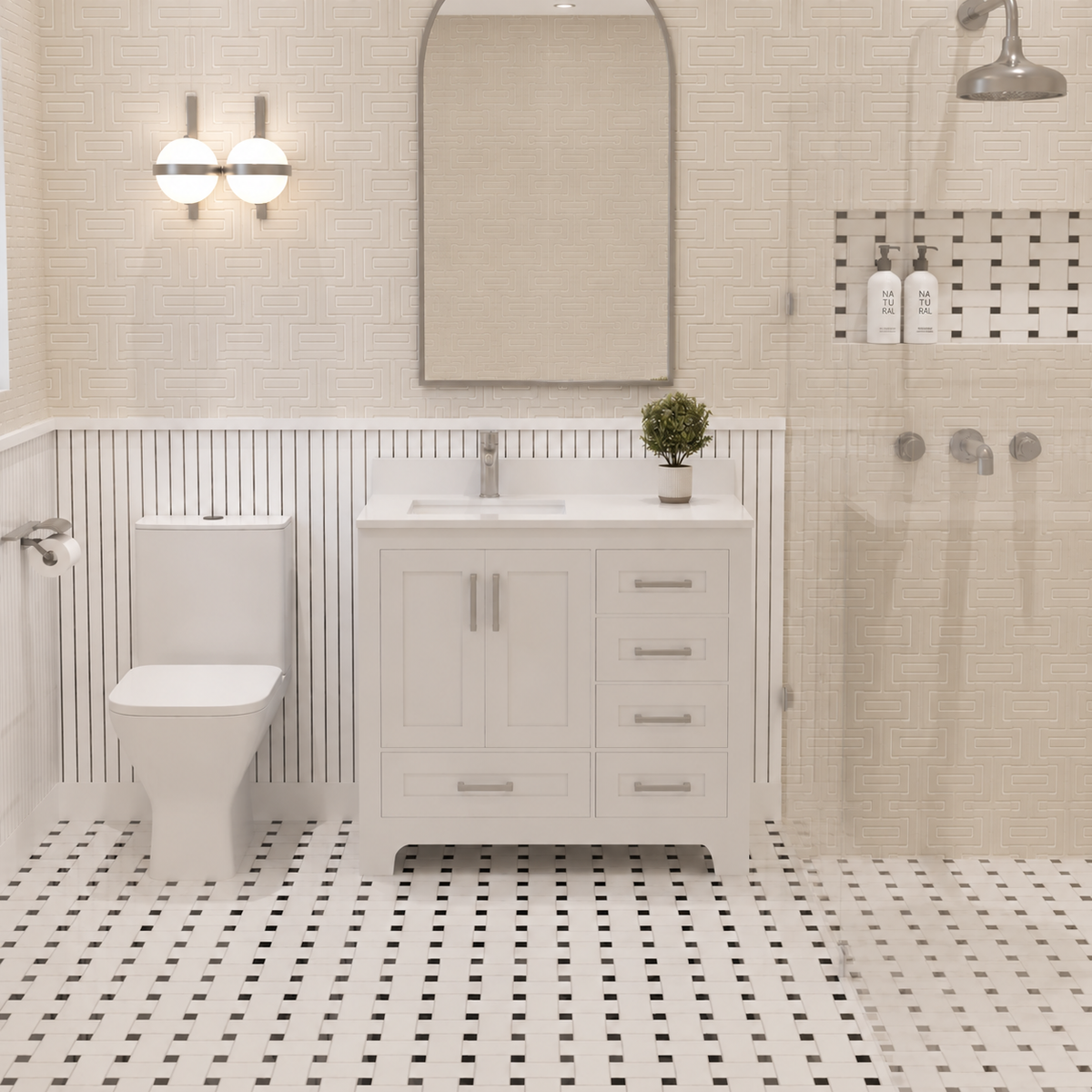 Maya Bathroom Vanity 36" Left