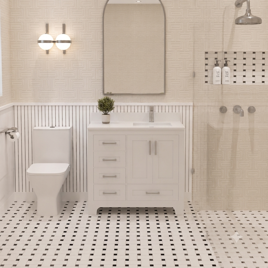 Maya Bathroom Vanity 36" Right