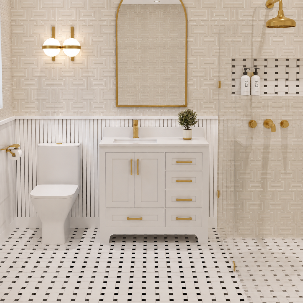 Maya Bathroom Vanity 36" Left