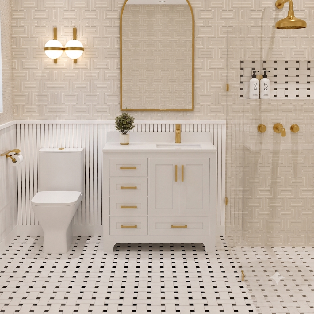Maya Bathroom Vanity 36" Right