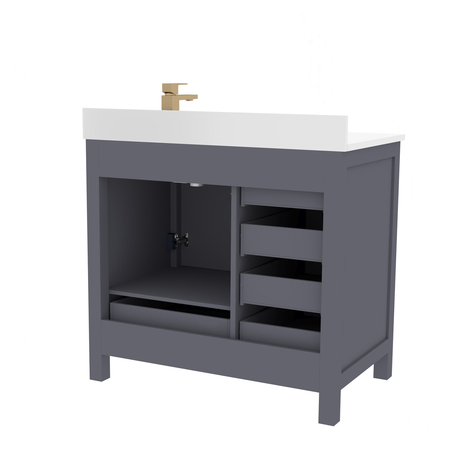 Rooh Bathroom Vanity 36" Right