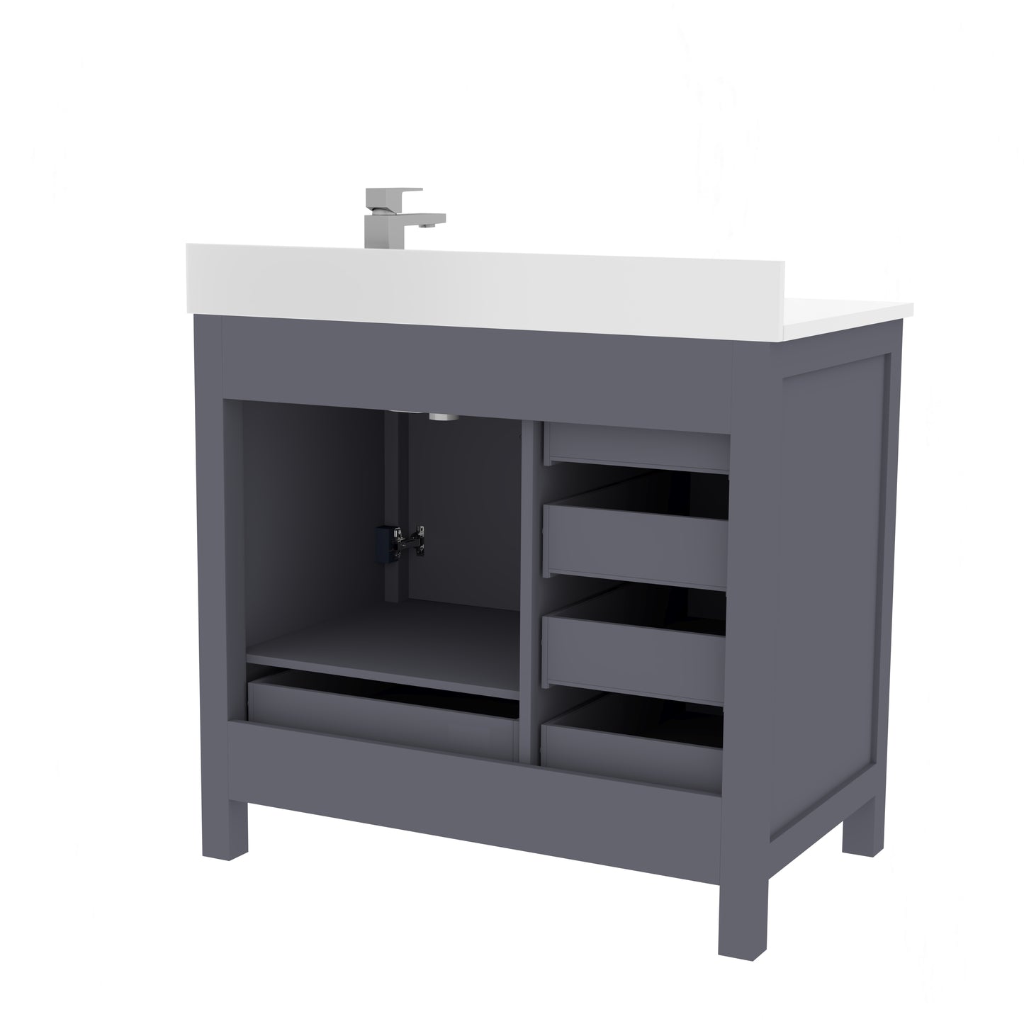 Rooh Bathroom Vanity 36" Right