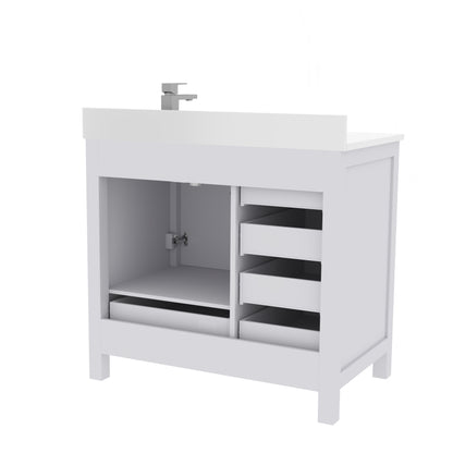 Rooh Bathroom Vanity 36" Right