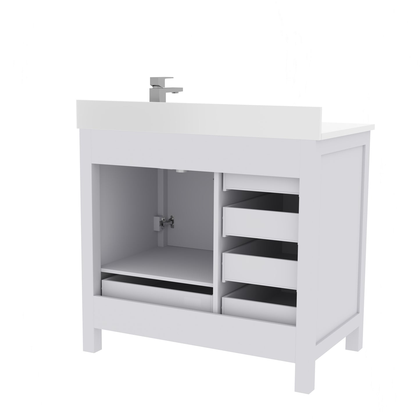 Rooh Bathroom Vanity 36" Right
