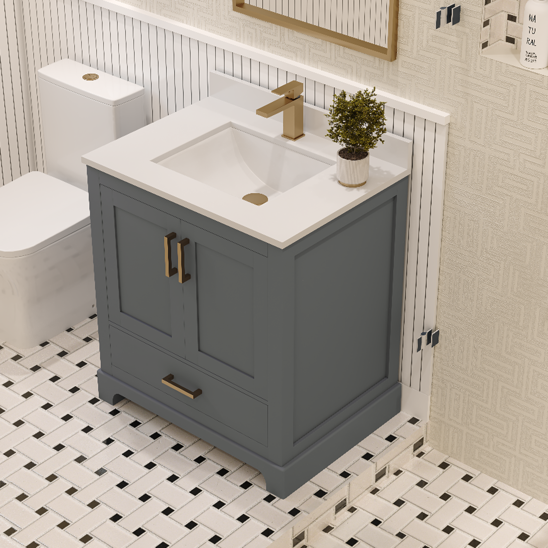 Maya Bathroom Vanity 30"
