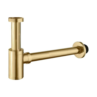 Brass Contemporary Round Bottle P Trap